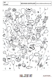 Doodle boyama sayfaları